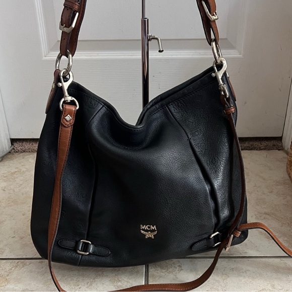 MCM Black and Brown Hobo Bag - Picture 1 of 14